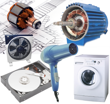 Devices containing electric motors